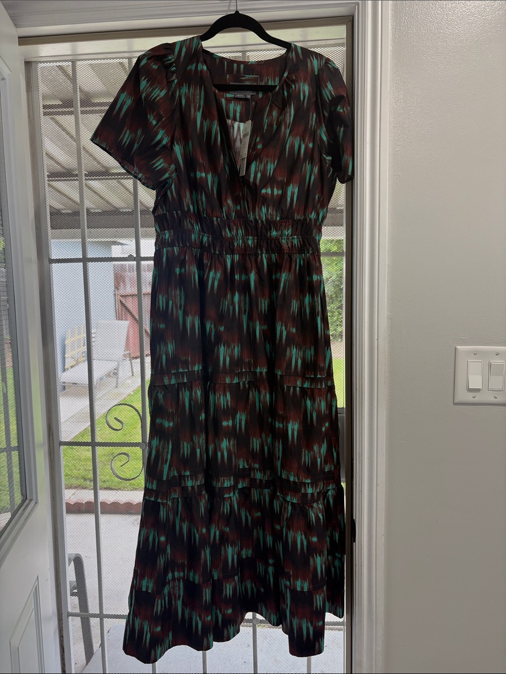 Anthropologie the somerset maxi dress dark purple xl petite nwt